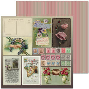 Craft Co - Pavlova Heritage - 12x12 Paper Vintage Postcards