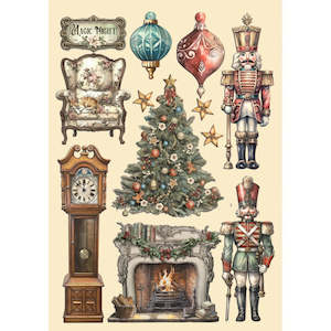 Chipboard Stamperia: Stamperia - The Nutcracker - Coloured Wooden Shapes A5 - Soldiers