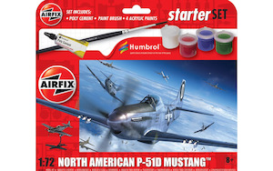 Airfix - Small Starter Set - North American P-51D Mustang 1:72 (Skill Level 1)