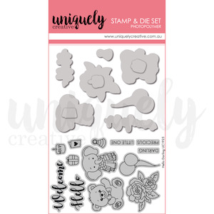 Uniquely Creative - Hello Darling - Stamp & Die Set