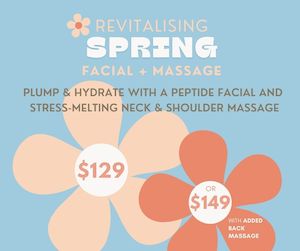 Revitalising Spring Peptide Facial + Massage