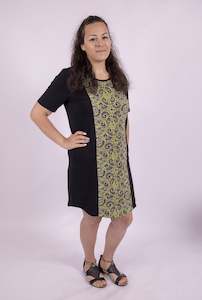 Women's S/S T-Shirt Dress - Avocado