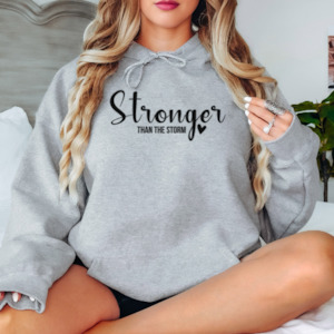 Womenswear: Stronger Than The Storm Graphic Hoodie