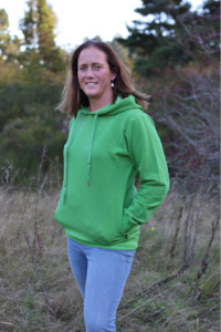 Womenswear: Green Emily Rose Fleece Hoodie