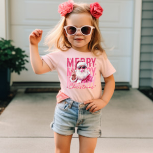 Womenswear: Wacky- Merry Christmas Kids Graphic Tee