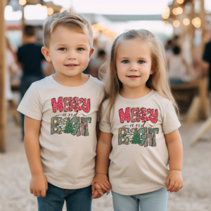 Merry & Bright-Kids Tee