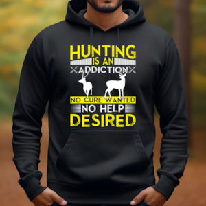 Hunting Is An Addiction - Men's Graphic Hoodie