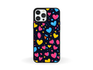 Womenswear: Bright Hearts- Phone Case