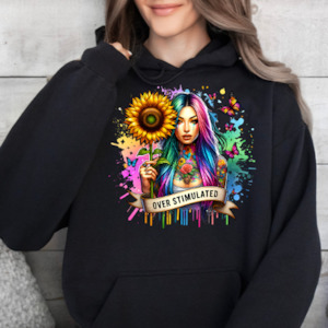 Womenswear: Overstimulated- Graphic Hoodie