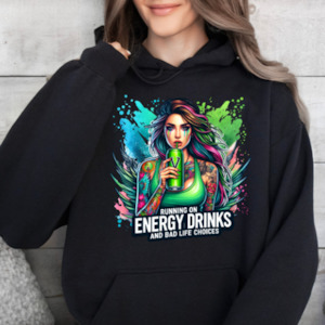 Energy Green V Drink Style 2 - Graphic Hoodie