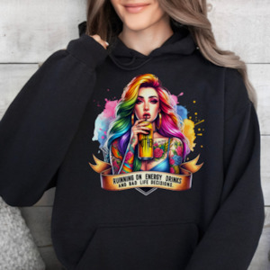 Womenswear: Energy Mother Drink- Graphic Hoodie