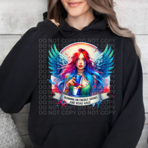 Womenswear: Energy Drink Redbull - Road Rage Graphic Hoodie