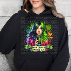 Womenswear: Energy Drink Monster - Road Rage Graphic Hoodie