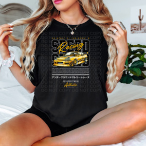 Womenswear: Speed Racing Gold -Graphic Tee/Hoodie