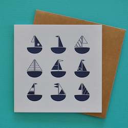 Stationery wholesaling: PRS10 Sail boats (6 pack)