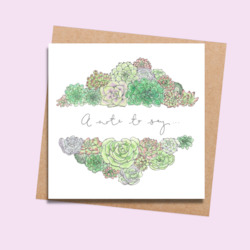 RR32 Little Note Succulents (6 pack)