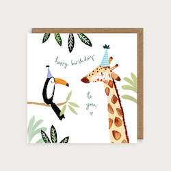 LMDCC11 Toucan & Giraffe Birthday (6 pack) PREORDER