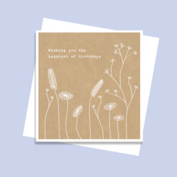 LCF122 Wild Flowers Birthday (6 pack) PREORDER - April delivery