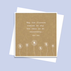 Stationery wholesaling: LCF125 Rain & Flowers (6 pack)