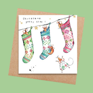 Stationery wholesaling: SSXM17 Stocking Party (6 pack)