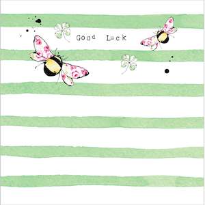 Stationery wholesaling: SSBB14 Good Luck Bees (6 pack)