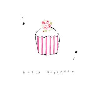 Stationery wholesaling: SSPP02 Birthday Cupcake (6 pack)