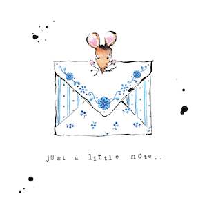 SSLW08 Just a little note Mouse (6 pack)