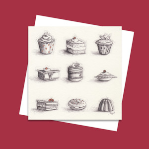 Stationery wholesaling: IBC05 Cakes (6 pack)