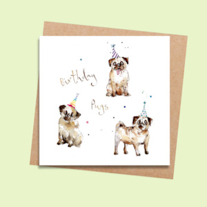 SCLMDPP06 Birthday Pugs (6 pack)