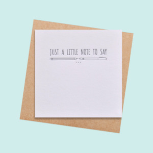 Stationery wholesaling: SCPRS06 A little note to say