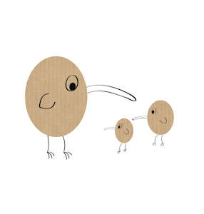 Stationery wholesaling: LCF096 - Kiwis (6pack)