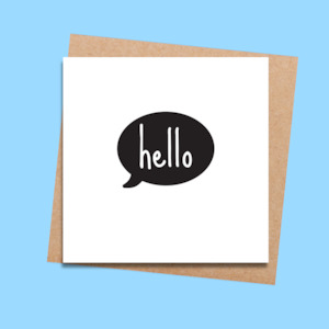 Stationery wholesaling: SCD08 Hello (6 pack)