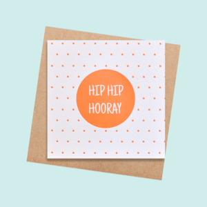 Stationery wholesaling: SCPRS04 Hip Hip Hooray (6 pack)