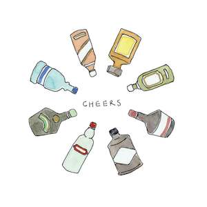 Stationery wholesaling: SCRR01 Cheers (6 pack)