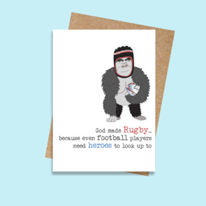 Stationery wholesaling: DSWW883 God made Rugby (6 pack)