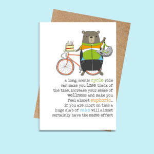 Stationery wholesaling: DSWW586 Cycling & Cake (6 pack)