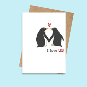 Stationery wholesaling: DSWW495 I love us (6 pack)