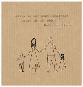 Stationery wholesaling: LCF038 - A Family (6pack)