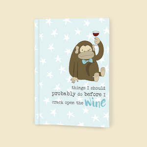 Stationery wholesaling: DSNBA6233 Crack open the wine Notebook (3 pack)