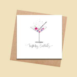 Stationery wholesaling: MBPL12 Birthday Cocktails (6 pack)