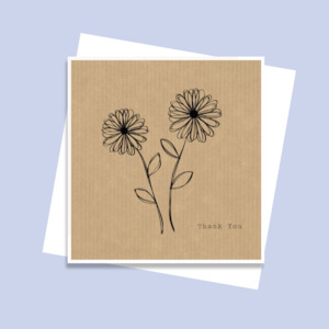 Stationery wholesaling: SCLCF053 - Thank You Daisy (6pack)