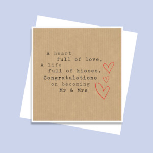 Stationery wholesaling: SCLCF041 - Mr & Mrs (6pack)