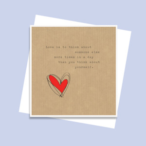 Stationery wholesaling: SCLCF010 - Love is to Think (6pack)