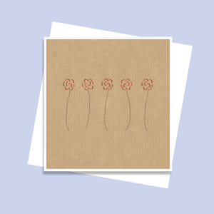 Stationery wholesaling: SCLCF023 - Five Rose (6pack)