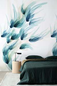 The Curated Collection: Songbird Wallpaper - Teal