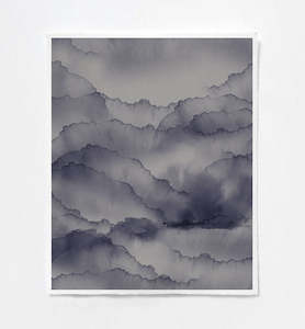 Silver Grey: Cloud Ash Art Print