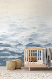 LA Colorscape Wallpaper - Seascape Mural - Blue