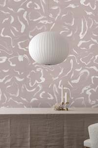 Pink Purple: Aqueous Wallpaper - Dusky Rose