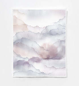 Pink Purple: Cloud Mauve Art Print