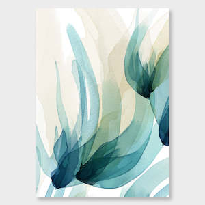 Songbird Teal Art Print